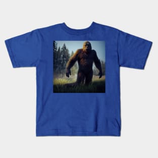 Sasquatch in Nature Kids T-Shirt